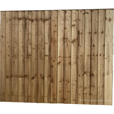 Tanalised vertilap fence panel 6x5